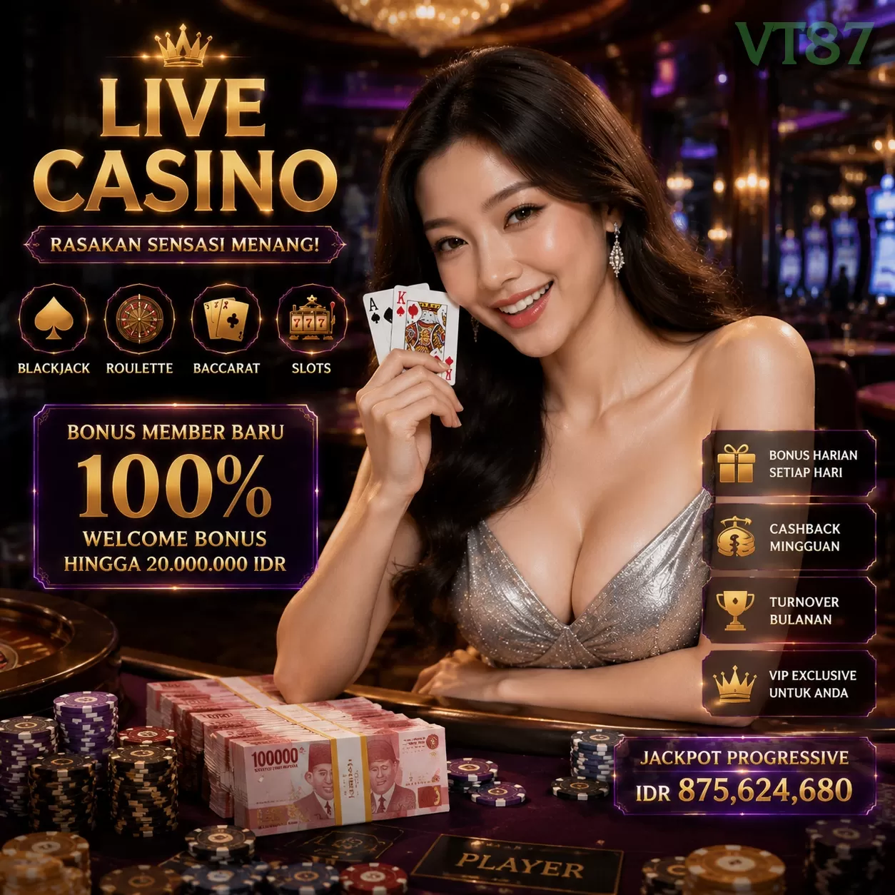 Main vt87q Menang Jackpot Besar