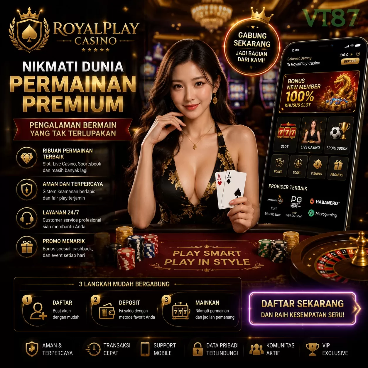 Login vt87 Sekarang Bonus Melimpah